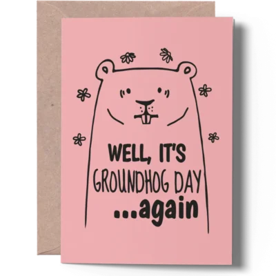 funny Groundhog Day card