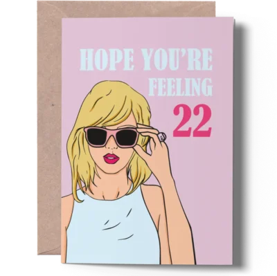 Taylor Swift birthday card