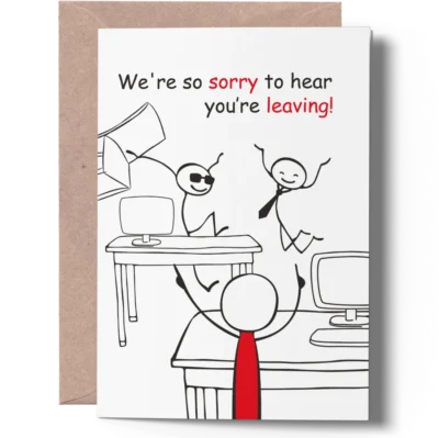 New Job Card joygreets leaving job card