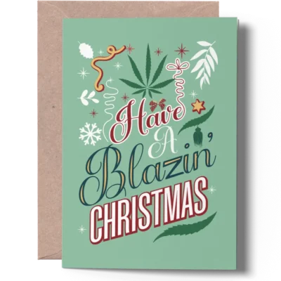 Funny Weed Christmas Card