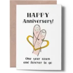first anniversary card