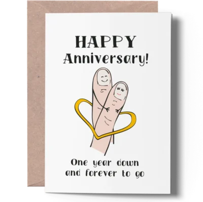 Anniversary Card joygreets first anniversary card