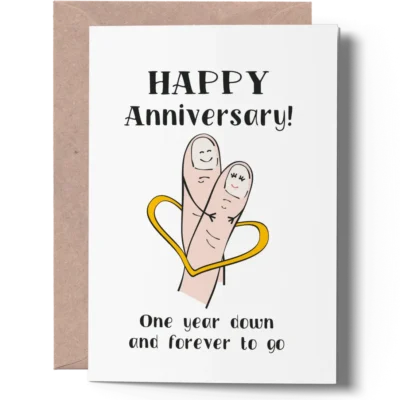 first anniversary card