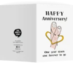 Anniversary Card by joygreets. One year down and forever to go