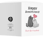 Cute Anniversary Card with Cats
