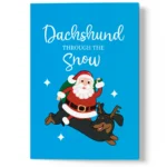 dachshund Christmas card